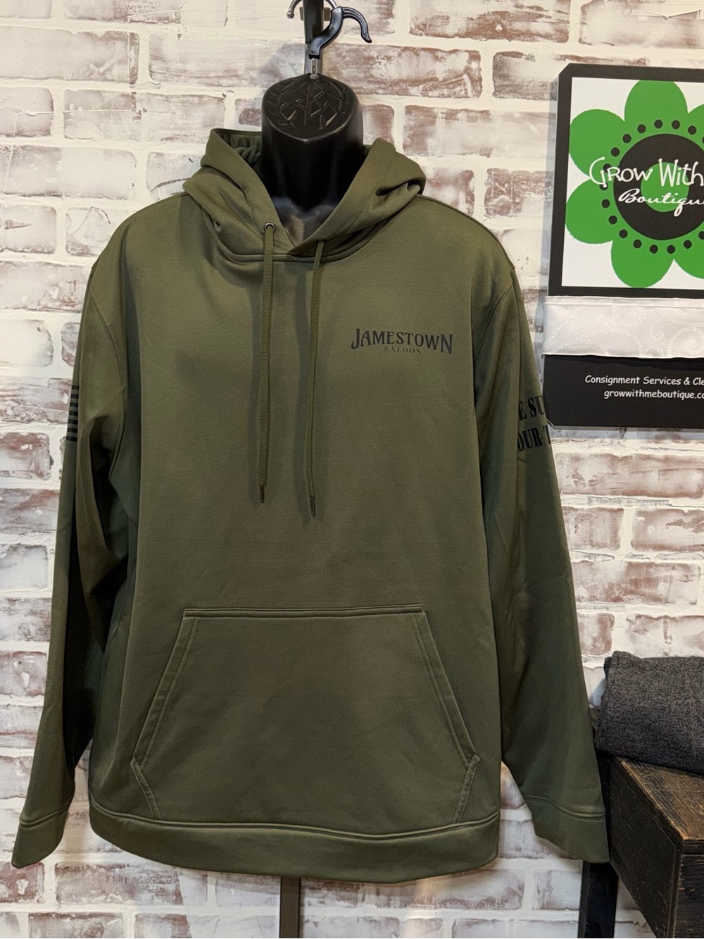 Sport-Tek Olive Green Jamestown Pullover Hoodie